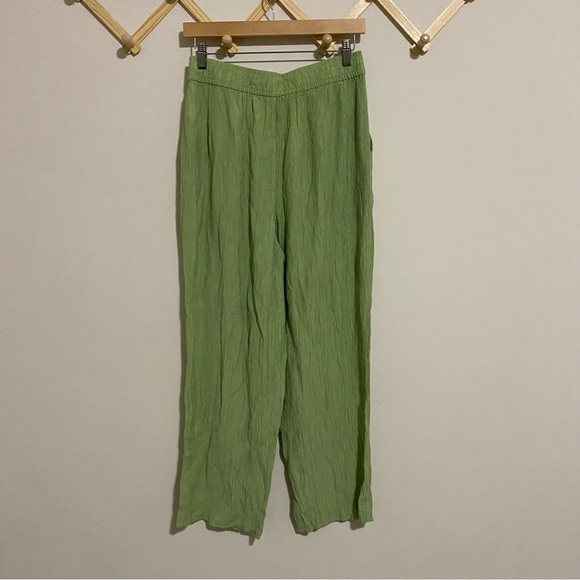 Madewell Light Green Gauzey Pants size Medium - Picture 7 of 9